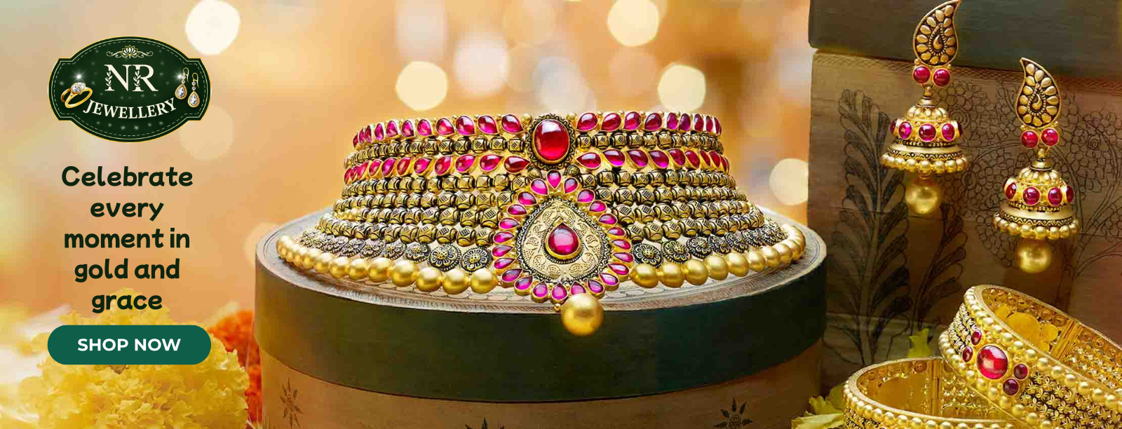 Celebrate every moment in gold and grace